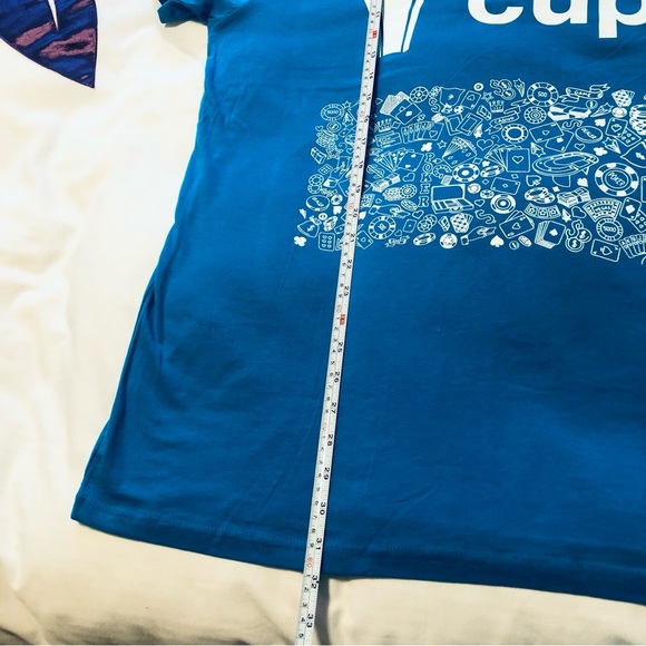 💜3/$30 Unisex 3X Turquoise Poker News Cup T shirt - Picture 5 of 8